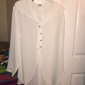 Womens sheer blouse - size Lg